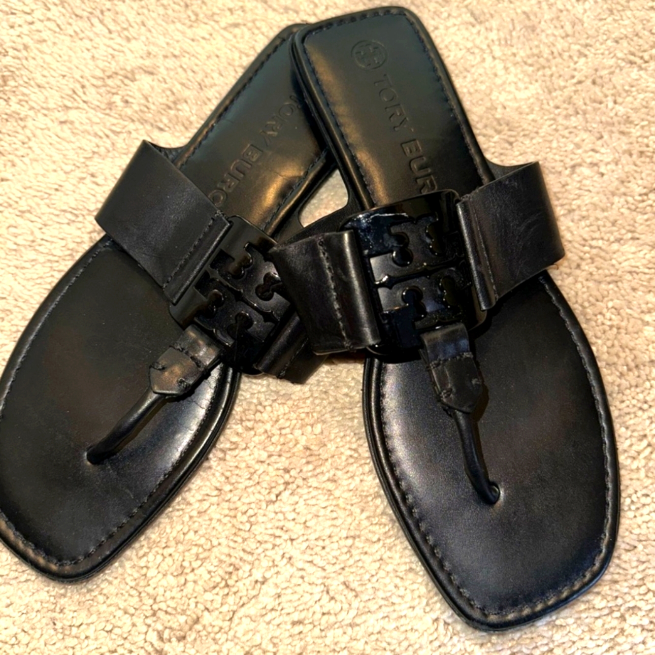 Tory Burch Black Sandals Elegant And Versatile